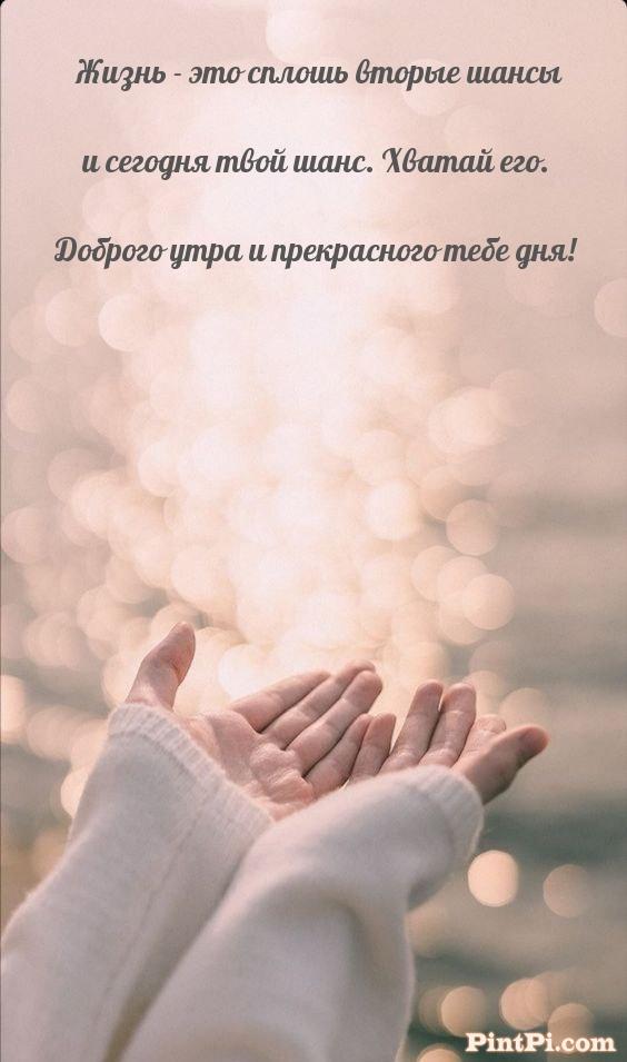 Доброго утра и прекрасного тебе дня!