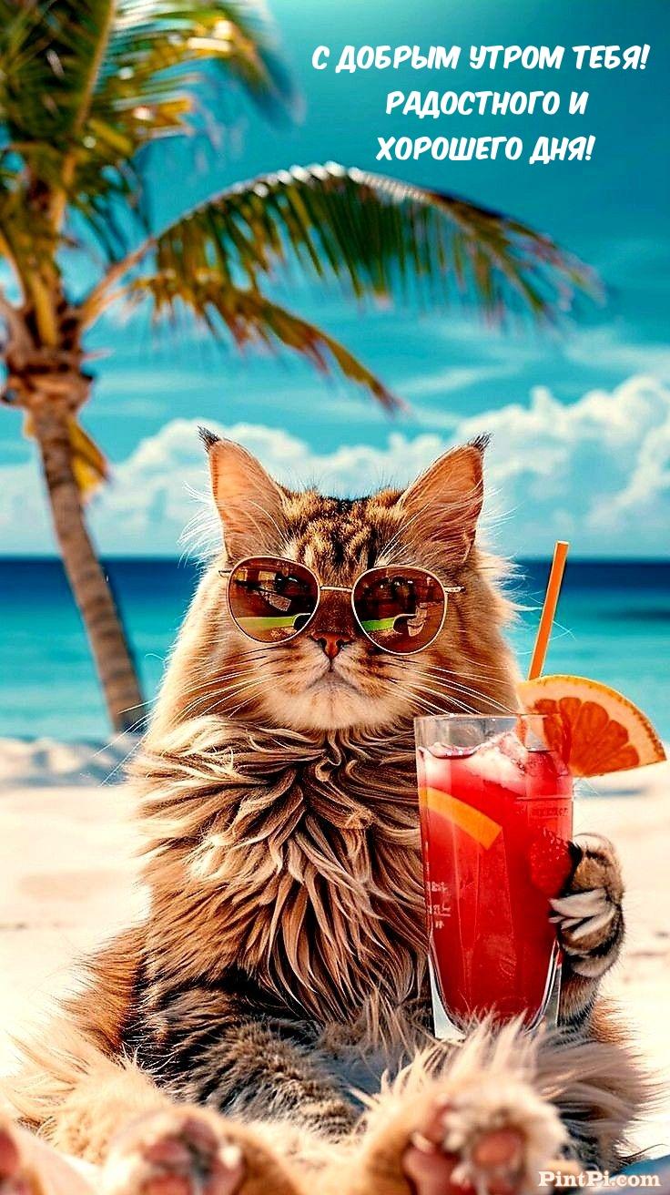 С добрым утром тебя! Радостного и хорошего дня! 